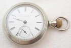 ANTIQUE 18s ELGIN HH TAYLOR GRADE 80 15 JEWEL POCKET WATCH