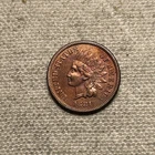 UNC 1881 INDIAN HEAD PENNY CENT OLD U.S. TYPE COIN MM