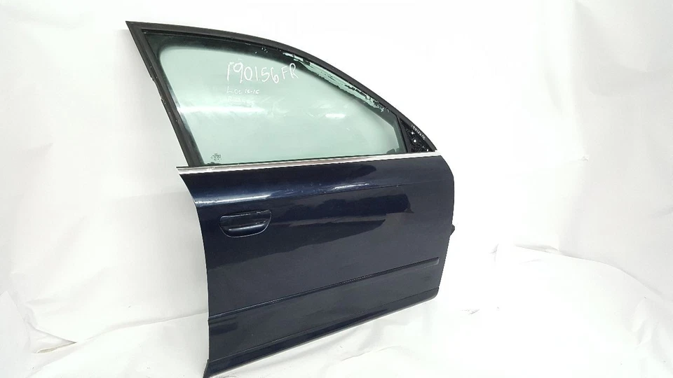 Puerta delantera derecha azul pequeños arañazos OEM 2005 2006 2007 2008 Audi A4 Quattro Foto 2 de 4