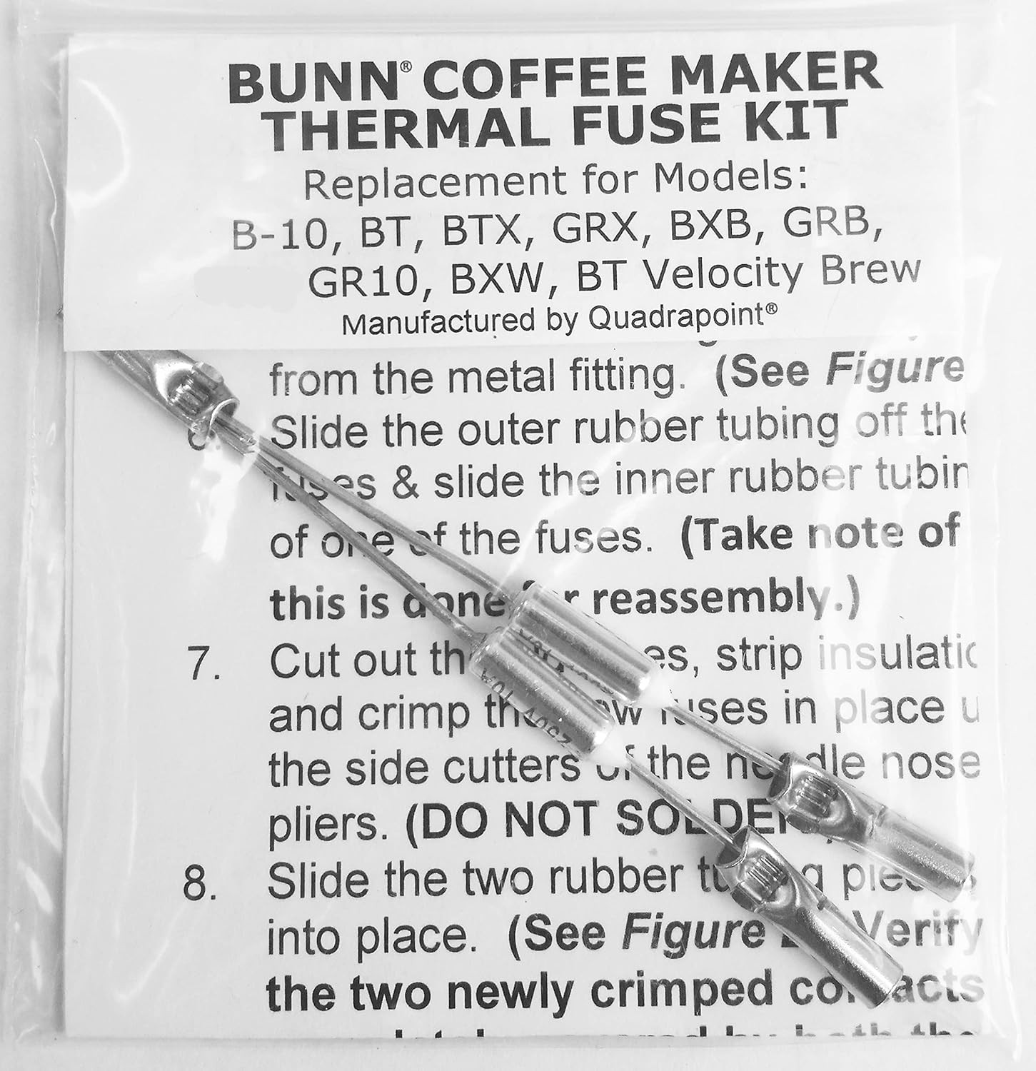 Thermal Fuse Replacement Kit For B-10 & Bt Velocity Brew