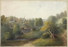 Mary Webster (1794-1883) Watercolour Painting - Dowdeswell Near Cheltenham 1840