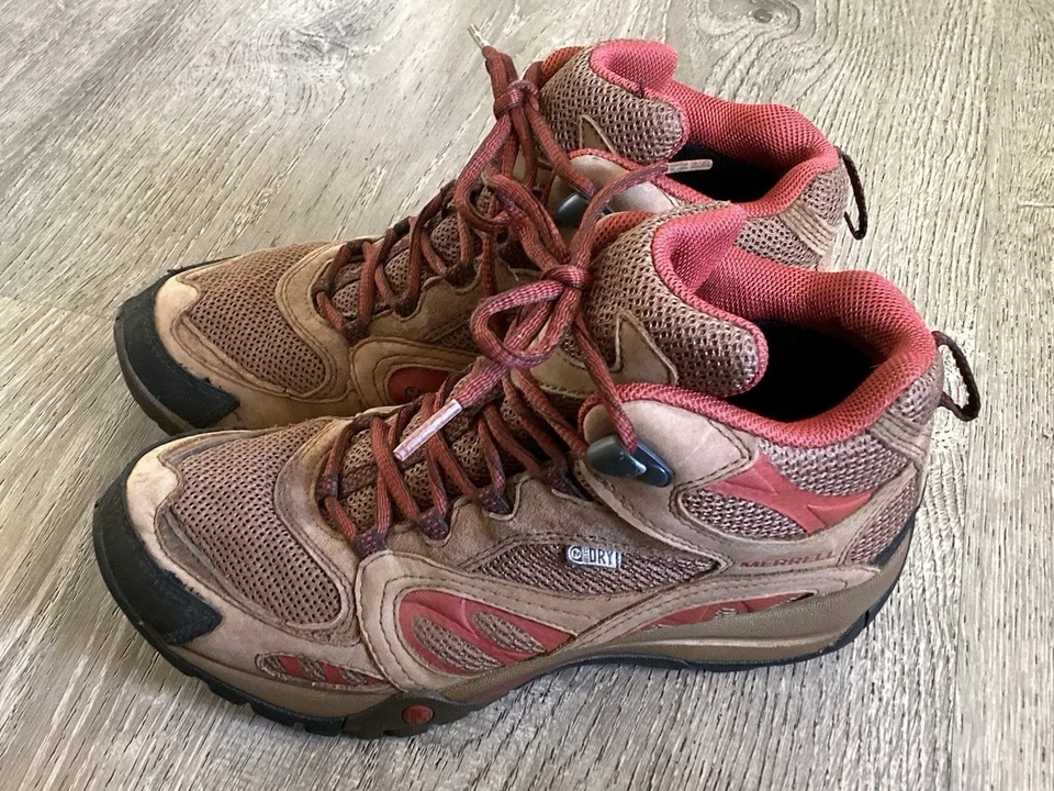 Merrell Mujer Talla 7 Azura Botas Rojo Impermeable Senderismo Botines Zapatos J24322 Foto 4 de 4