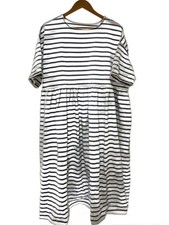nest Robe Short Sleeve Dress FREE otton WHT Border 01221-1015