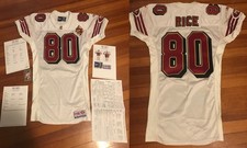 Jerry Rice San Francisco 49ers December 15 1996 Game Worn Used NFL Jersey MEARS