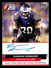 2022 Leaf Pro Set Draft Auto Red Darian Kinnard #PSA-DK1 Auto XRC RC Rookie