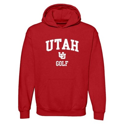 Utah Utes Arch Logo Golf Hoodie - Red