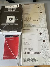 1992 DODGE DAKOTA SERVICE POWERTRAIN OWNERS MANUALS PREOWNED COMPLETE SOLID!