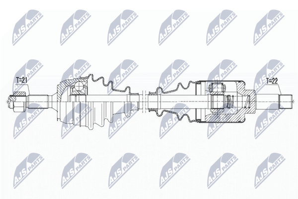 Nty NPW-CT-065 Antriebswelle Vorne Links FüR CitroËN Peugeot-image