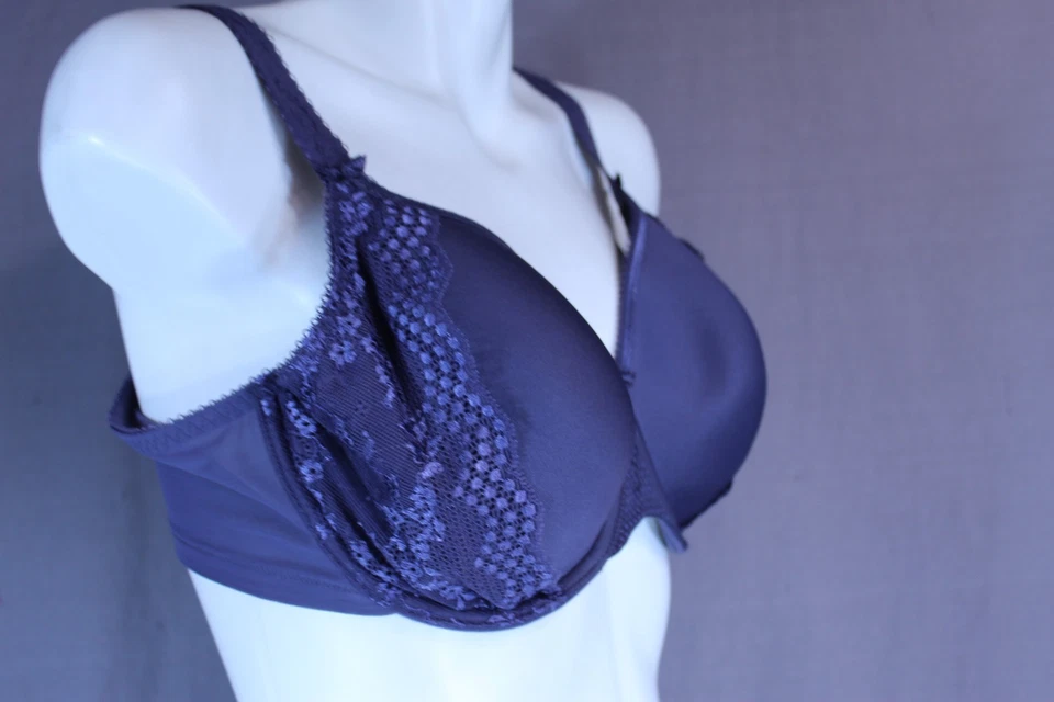 Sujetador Camiseta Espaciador Forrado con Aros Elomi Charley EL4383 Talla EE. UU. 44DD Gris Foto 3 de 4