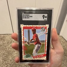2023 Donruss Elly De La Cruz #57 Rated Prospect On Fire /75 SGC 9