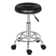 PU Leather Rolling Salon Stool Adjustable Height Spa Tattoo Massage Task Chair