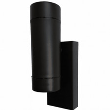 Image of Coral Shore Up Down Wall Light Modern Outdoor Indoor Black White Pack of 2