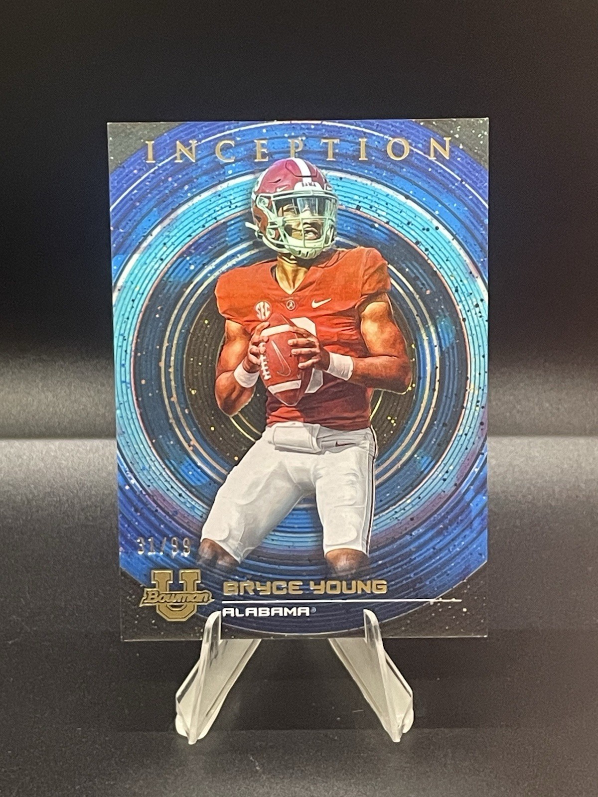 2022-23 Bowman Inception University Blue Foil V2 /99 Bryce Young #81