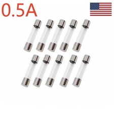 10pcs 0.5A 250V Fast Blow Glass Fuse High Quatity 5 20mm Ship in US