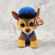 Ty Beanie Boos Nickelodeon Paw Patrol Chase 7" Dog Plush Toy Figure - 2017