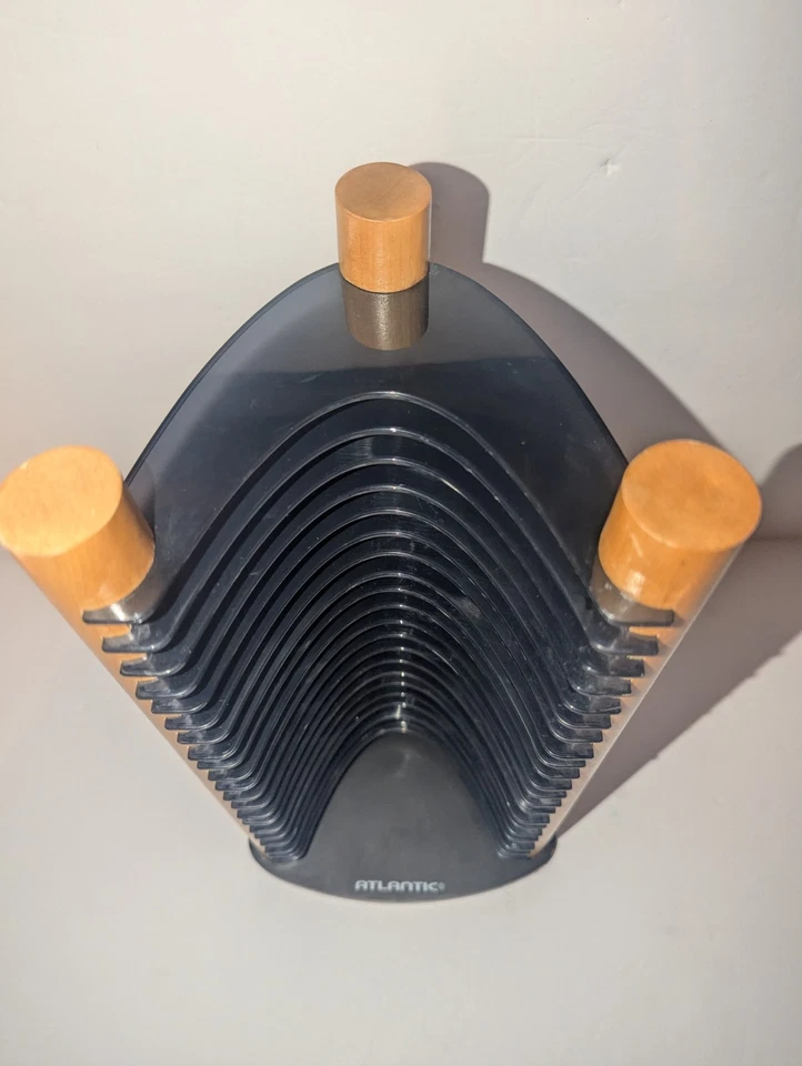 Atlantic Wood Blue 20 CD Tower Rack Holder Organizer Classic Y2K  - Image 2 of 4