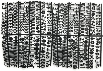 3/4 Inch Letters for Felt Letter Boards  Characters, Numbers & Symbols Plastic