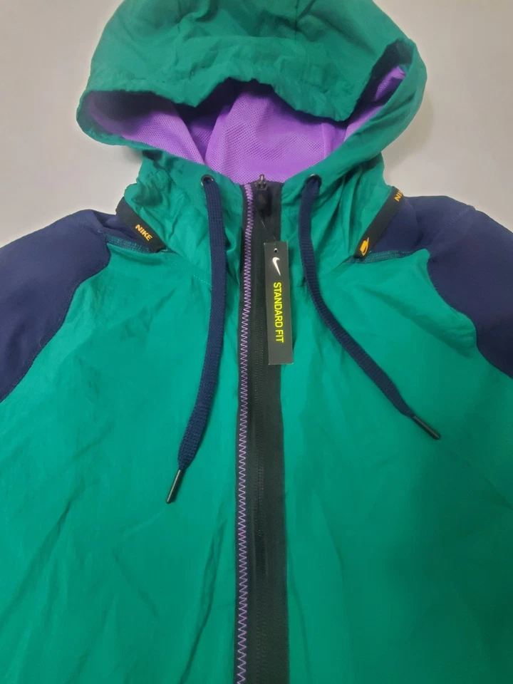 Chaqueta Nike Hombre Grande Azul Turquesa Púrpura Manga Larga Cremallera Completa Dri-Fit Nueva Con Etiquetas Foto 3 de 4