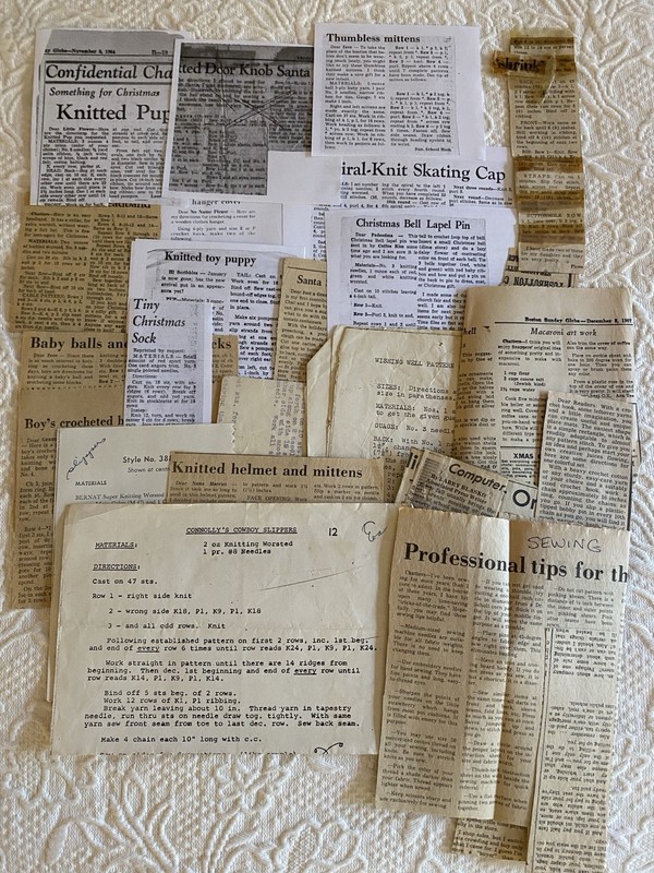 Vtg lot 1970-80s Knit Crochet Sew Baby Home Holiday Directions Patterns 35+ Lot