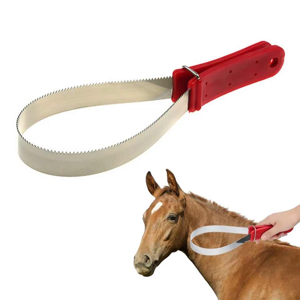 Stainless Steel Shedder Scraper Tool Single Shedding Blade Horse Grooming AU