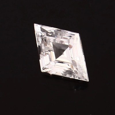 Natural 34 Ct White Sapphire Fancy Cut Loose AGL Certified Flawless Gemstone