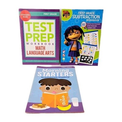 Lot Of 3 First Grade Math Workbook Practices For Children