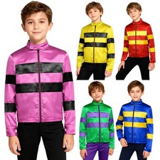 Boys Jacket Party Coat Performance Costume Windproof Dress-Up Stage Halloween