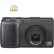 Ricoh GR Digital II GRD2 Compact Digital Camera 10MP Sharpness Control - Black
