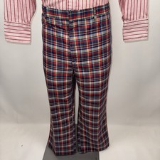 Vintage 60s 70s Halrin Pants Leisure Plaid Disco Golf Grandpa Core Mens 40 27