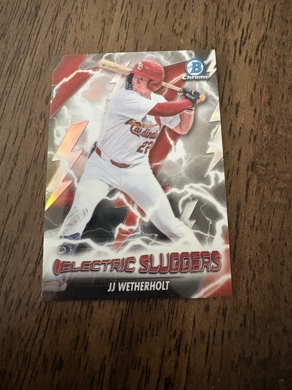2026 Bowman Chrome  J J . Wetherholt  # ES- 12  Electric Sluggers