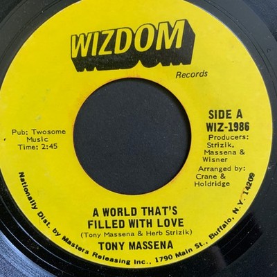 Tony Massena - A World That's Filled With Love / Goodnight, Mary, 7'', (Vinyl)