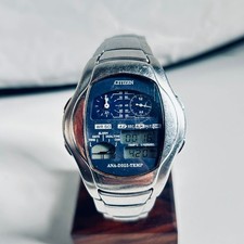 Citizen Ana-Digi Temp Cal.8988 Mens Quartz WR50 Alarm Chronograph Thermometer