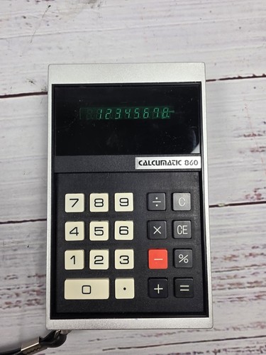 Retro Calcumatic 860 Calculator  Model Excellent Condition Works Read Descrip