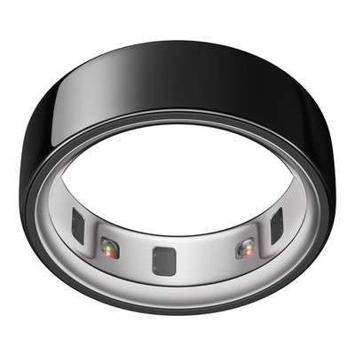 Oura Ring 4 Smart Ring, All-Titanium Durable Design, Black, Size 6, Advanced