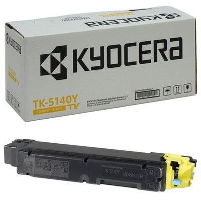 Toner Kyocera TK-5140Y cartouche d'origine - Jaune - 1T02NRANL0 main image 0
