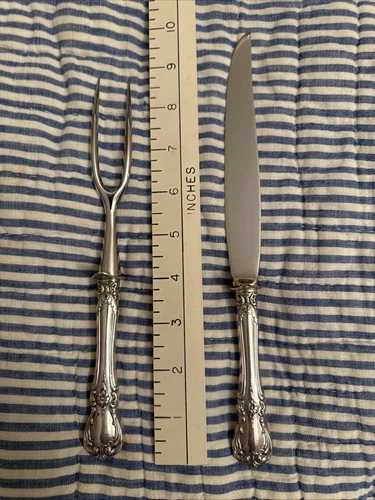 Old Master by Towle Sterling Silver Carving Set 2-Piece 10" Serving, No Mono