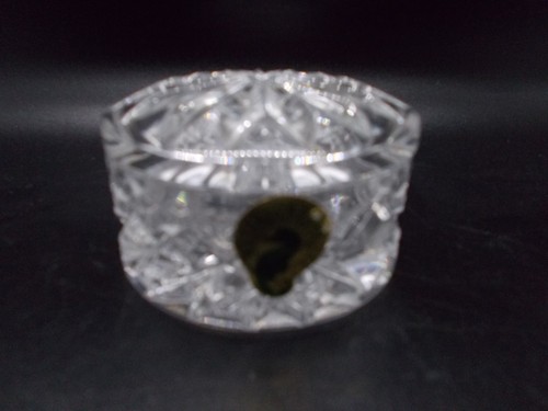 Vintage Waterford Crystal Round Trinket Box with Lid. Marked WS 2001 - Picture 2 of 4