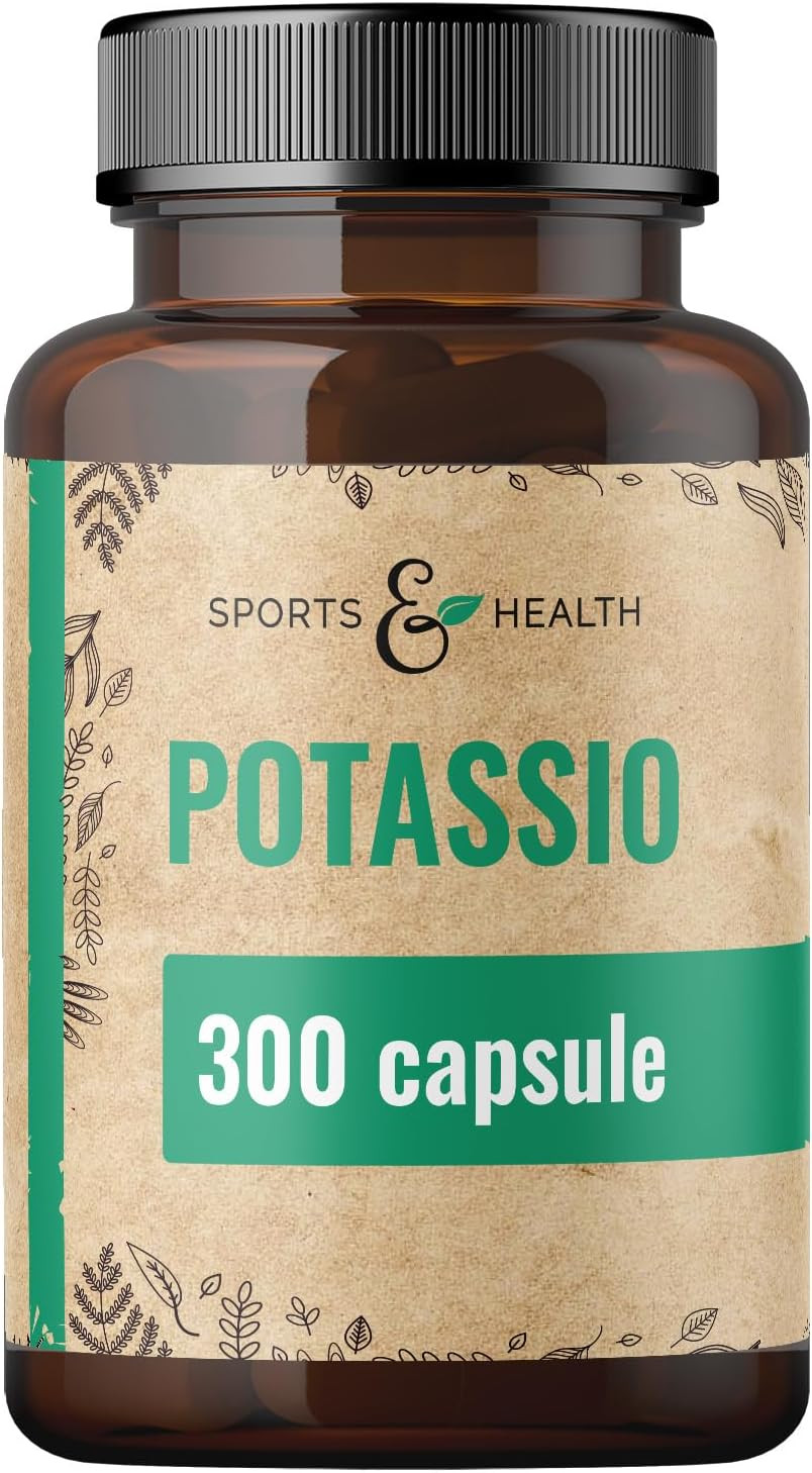 Scorta Famiglia Potassio Citrato 300 Capsule - Vegano e Senza Glutine