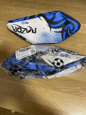 2 x Optimum Razor Rugby Ball Größe 3 Match Training Blau Weiß Brandneu