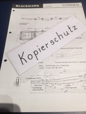 Citroen AMI 8 - orig. Blackhawk piano di misura gruppo pavimento