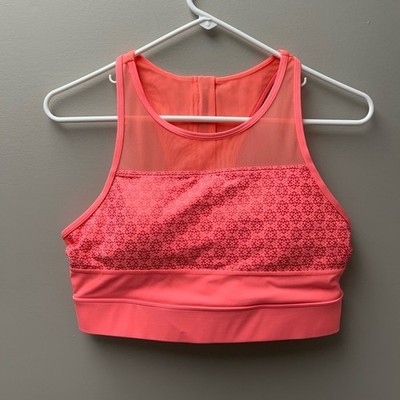Zyia Active Neon Coral Flower Power All-Star Sports Bra