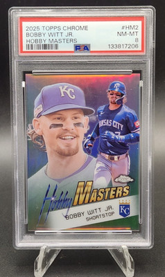 2025 Topps Chrome Bobby Witt Jr. Hobby Masters #HM-2 Royals PSA 8 SP ONLY 163