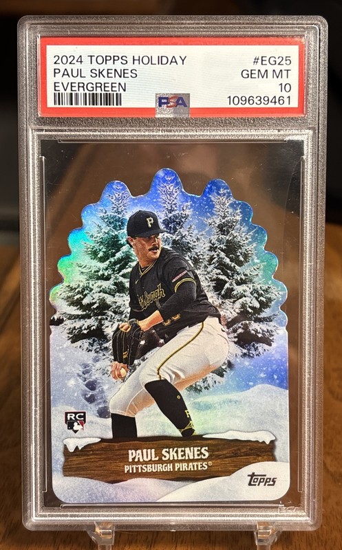 2024 Topps Holiday - Evergreen Paul Skenes #EG-25 (RC) PSA 10 GEM MINT