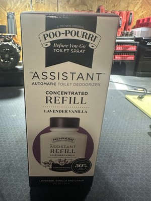 Poo-Pourri Assistant Automatic Toilet Deodorizer 2oz Refill Lavender Vanilla NEW