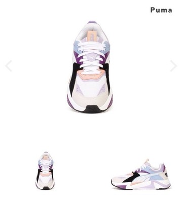 Puma RS Pulsoid Ash Grey Vivid Violet Trainer Sneakers Size 9.5 Super Comfy