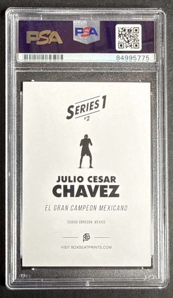 Julio Cesar Chavez Signed Boxing Card Series 1 PSA 84995775 - Image 2 of 2