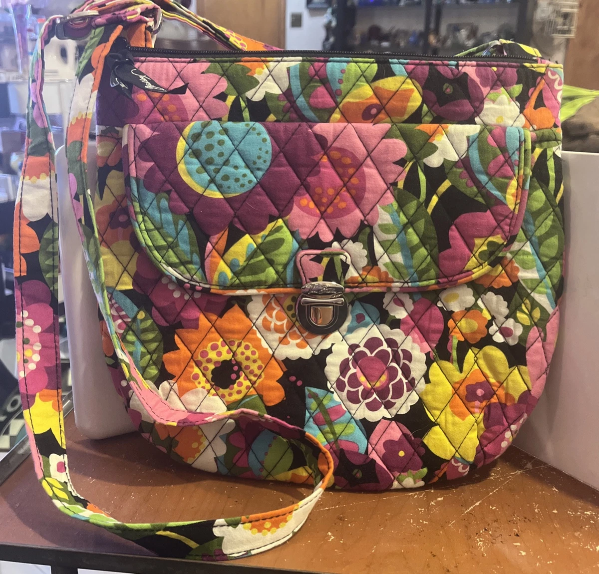 Vera Bradley Va Va Bloom Mini Backpack Purse Floral Quilted Retired Pattern Vera Bradley Mini Backpack - Magnifique Floral : Vermont  main image 4