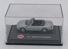 Rare! Model Power Minis  1:87  Silver 2003/4 Ford Thunderbird Case Included