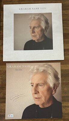 GRAHAM NASH,新品,AOR,STEVE LUKATHER,CSN&Y Graham Nash of Crosby Stills & Nash NOW AUTOGRAPHED SIGNED Vinyl
