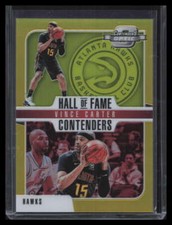 2018-19 Panini Contenders Optic Hall of Fame Contenders Gold Vince Carter 6/10
